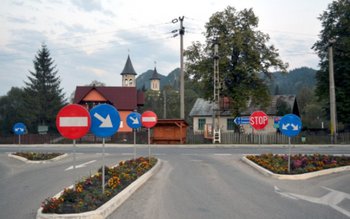 O intersecție din județul Suceava …