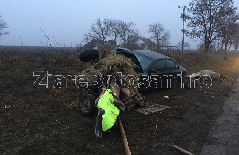 Accident GRAV la Dorohoi. Trei persoane au ajuns în stare gravă la spital - FOTO