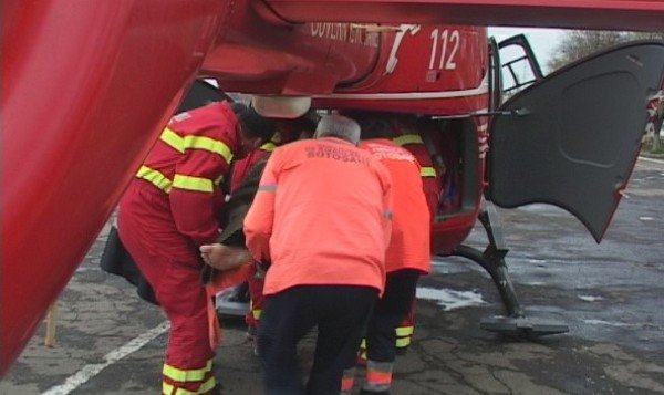 Elicopterul SMURD chemat astăzi la Botoșani, pentru un bărbat de 55 de ani