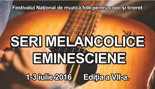 Încep înscrierile la Festivalul Naţional de muzică folk pentru copii şi tineret „Seri melancolice eminesciene”