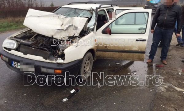 Accident pe drumul Botoșani - Dorohoi, lângă Popasul Cucorăni. O persoană a ajuns la spital!