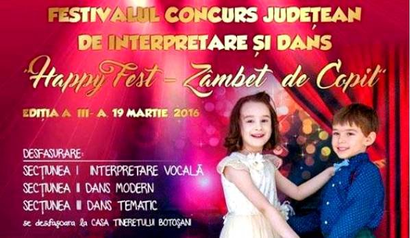 Festivalul Județean „HAPPY FEST – ZÂMBET DE COPIL”