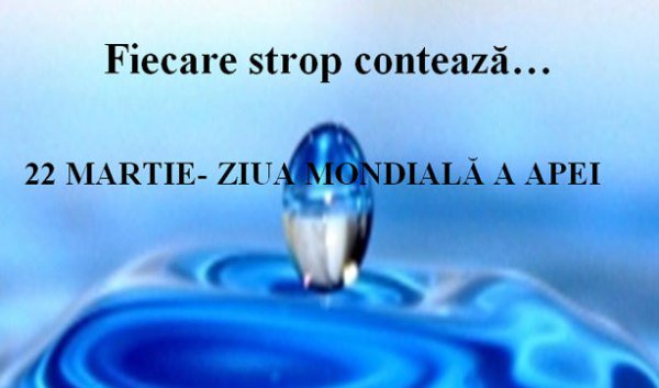 APM sărbătorește la 22 martie – Ziua Mondială a Apei „Apa şi locurile de muncă”