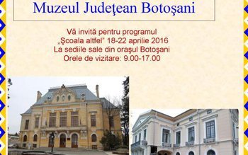 Muzeul Judeţean Botoşani vă invită …