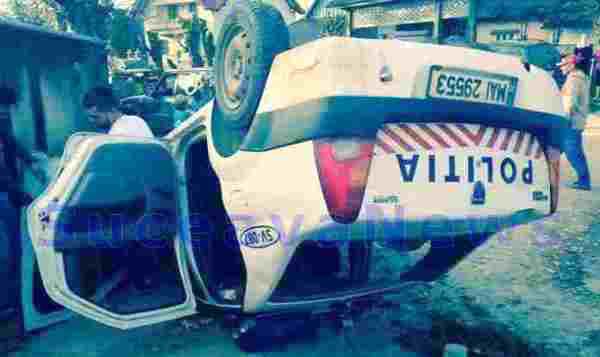 Accident grav cu mașina poliției. Polițistă din Botoșani rănită în timp ce se afla în misiune!