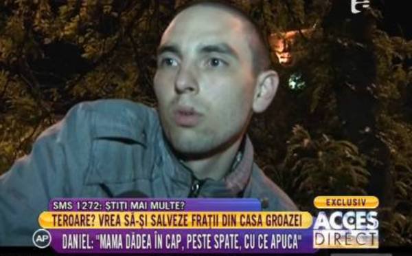 Daniel, un tânăr din județul Botoșani: „Mama dădea în cap, peste spate, cu ce apuca” - VIDEO