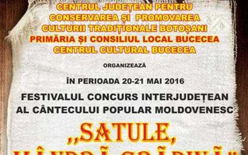 Festivalul concurs „Satule, mândră grădină” …