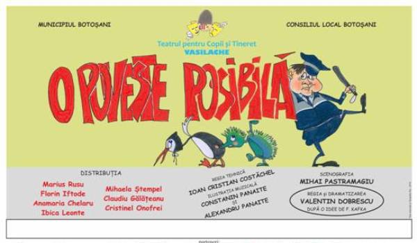 O poveste posibilă duminică la Teatrul „Vasilache”