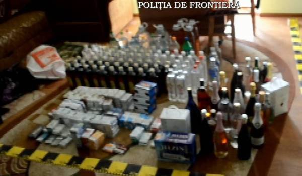 Depozit de bunuri de contrabandă, depistat şi percheziţionat de poliţiştii de frontieră