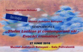 Muzeul Judeţean Botoşani organizează Simpozionul …
