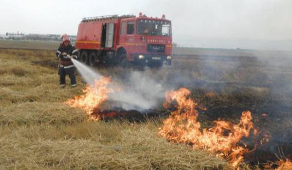 Incendii de vegetaţie uscată provocate din neglijenţă