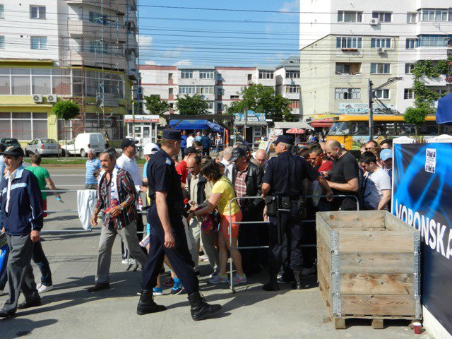 Măsuri de ordine luate de jandarmi pe stadion