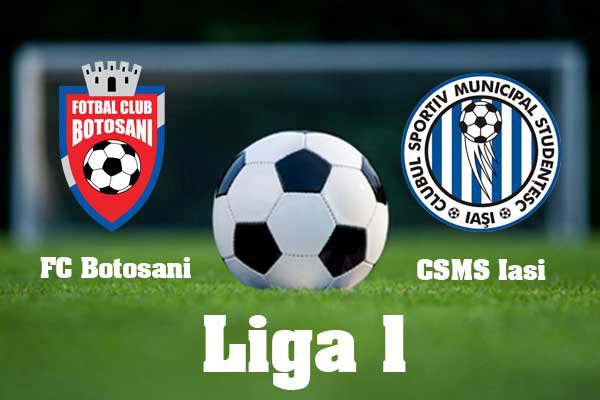 FC Botoșani îi întâlnește astăzi, în deplasare, pe cei de la CSM Poli Iași