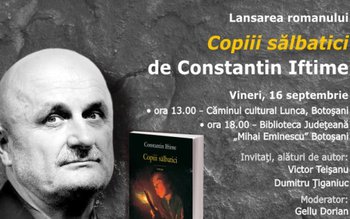 Constantin Iftime va lansa romanul …