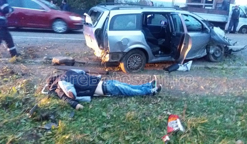 Familie distrusă într-un accident la Vârfu Câmpului. Tată mort și fiu grav rănit - FOTO