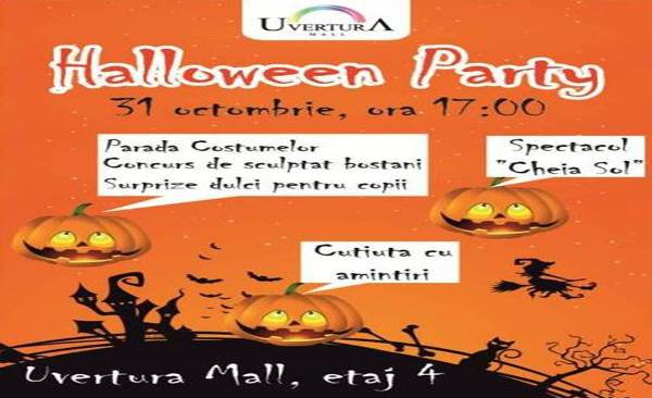 E Halloween Party la Uvertura Mall