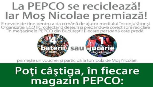 PEPCO reciclează! Iar Moș Nicolae premiază!