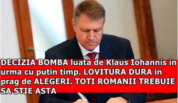Decizia bombă luată de Klaus Iohannis în urmă cu puțin timp. Toți românii trebuie să știe asta