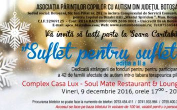 Spectacol caritabil „Suflet pentru suflet”, …