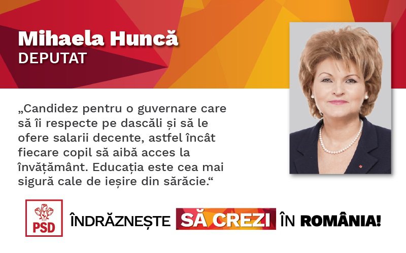 Interviu cu doamna Mihaela Huncă, candidatul PSD Botoșani pentru Camera Deputaților