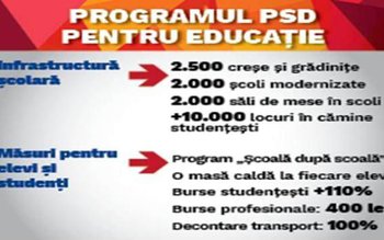 Programul PSD pentru educație