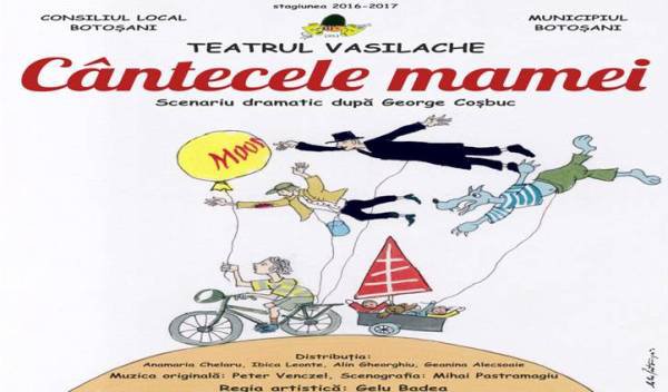 „Cântecele mamei” duminică la Teatrul „Vasilache”