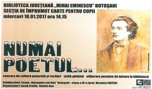 Vizită ghidată şi concurs de cultură generală, la Biblioteca Botoşani