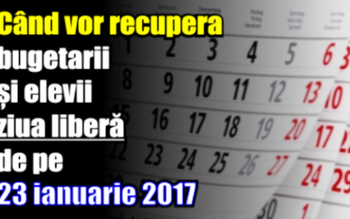 Când vor recupera bugetarii și …