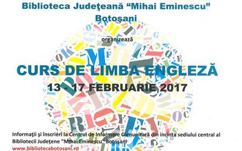 Biblioteca reia cursurile de engleză: …