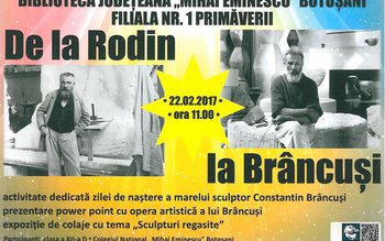 Brâncuși, aniversat la Biblioteca Județeană …