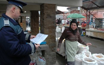 Razie a polițiștilor economici în …
