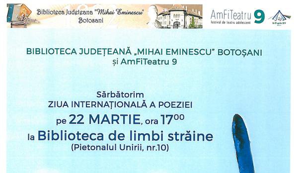 Ziua Internaţională a Poeziei sărbătorită la Biblioteca de Limbi Străine