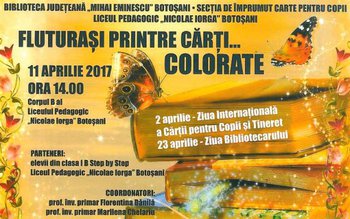 „Fluturaşi printre cărţi colorate” la …