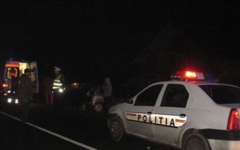 Accident! A căzut cu mașina …