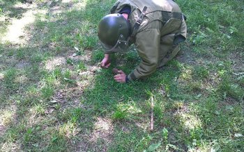 Grenadă găsită în pădurea Baisa …