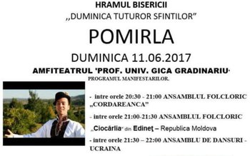 Sărbătoare mare astăzi la Pomîrla. …