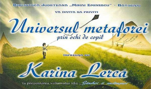 Universul metaforei prin ochi de copil: Karina Lercă