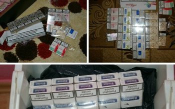 Ţigarete confiscate de poliţişti, în …