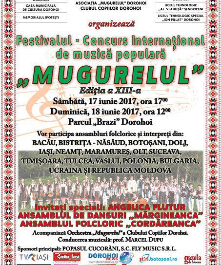 Cea de-a XIII-a ediție a Festivalului Internațional „Mugurelul” debutează astăzi la Dorohoi