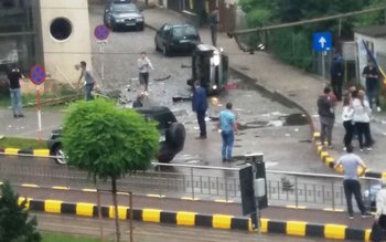 Accident grav! Un autoturism care …