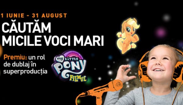 Cinema City porneşte din nou în căutarea „Micilor Voci Mari”. Câştigătorii vor fi premiaţi cu roluri de dublaj în animaţia „My Little Pony”