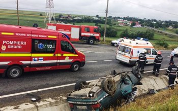 Accident grav! Doi tineri răniți …