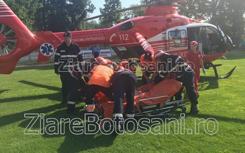 Femeie preluată de urgență de …