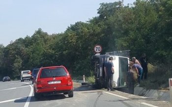 Accident! Autoutilitară răsturnată la Baisa …