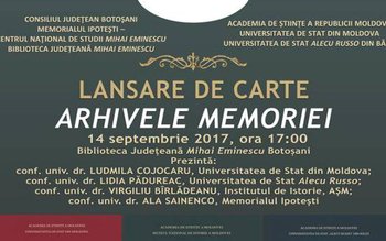 Lansarea volumelor ARHIVELE MEMORIEI la …