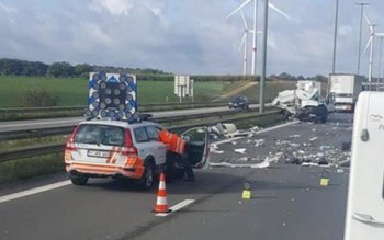 Microbuz care transporta români, implicat …