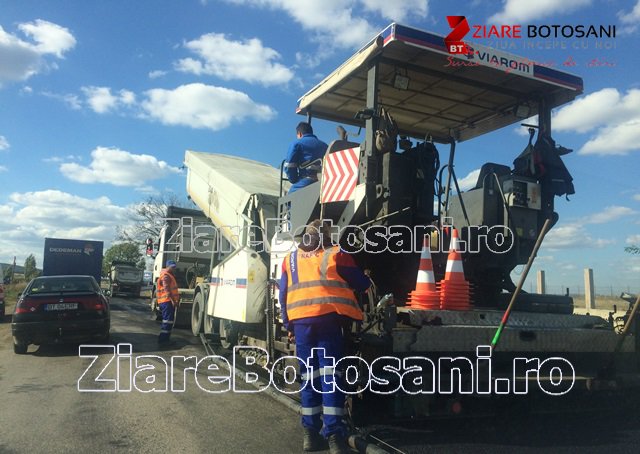 Şoferi, atenţie! Au început lucrările pe Drumul Național 29B Botoșani-Dorohoi - FOTO