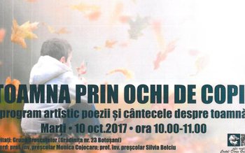 „Toamna prin ochi de copil” …