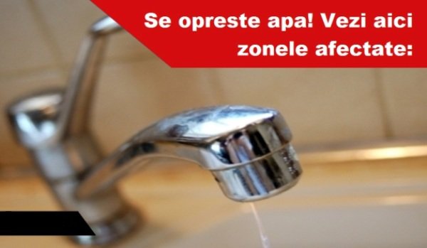 Nova Apaserv anunță noi întreruperi în furnizarea apei în municipiul Botoșani. Vezi zonele afectate!