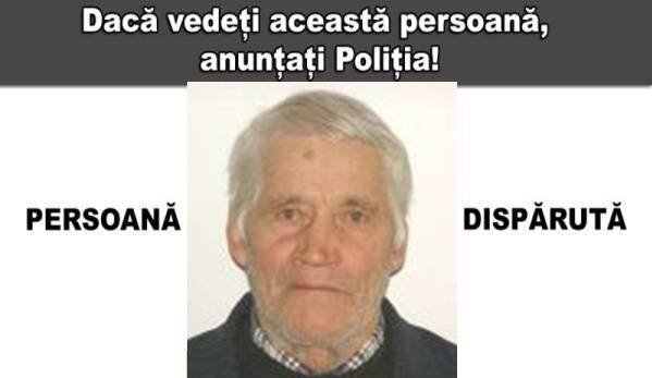 Bătrân dispărut! A plecat să culeagă lemne dar nu s-a mai întors!